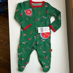 Magnetic Me Christmas Modal Footie Newborn NWT